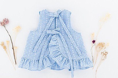 Open Back Peplum Top by LapinsPatterns