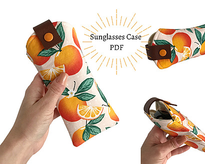 Sunglasses case sewing pattern by WarmHeartedDesigns