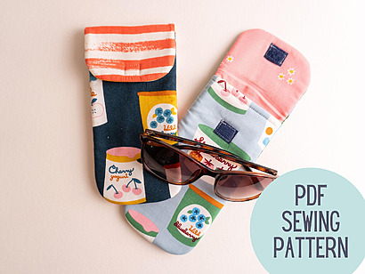 Sunglasses case sewing pattern by PinCutSewStudio