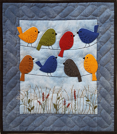 Birds on Wires Quilt Pattern by Rachel's of Greenfield