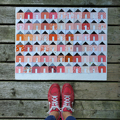 MINI HOUSE BLOCK Foundation Paper Piecing template by JitkaDesign