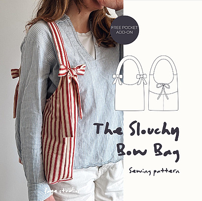 Slouchy hobo bow bag