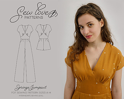 Springe jumpsuit by SewLovePatternsShop