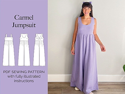 Carmel jumpsuit by NinaLeePatterns