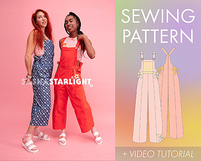 Side-tie dungarees by Sasha Starlight