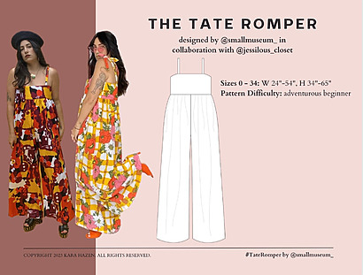 Tate romper by SmallMuseumSewing