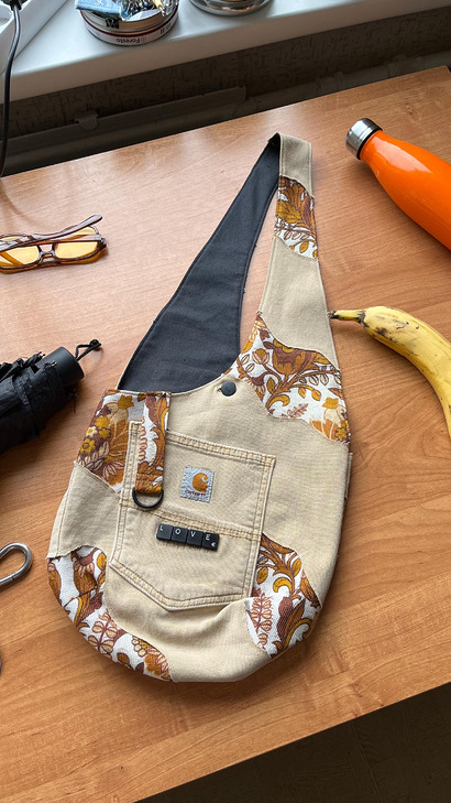 Round bag sewing pattern shoulder bag