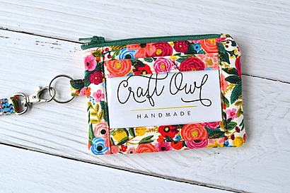 Charlotte Lanyard Wallet by CraftOwlHandmade
