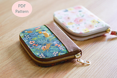 Mia Small Zip Around Wallet by MissFrecklesDesign
