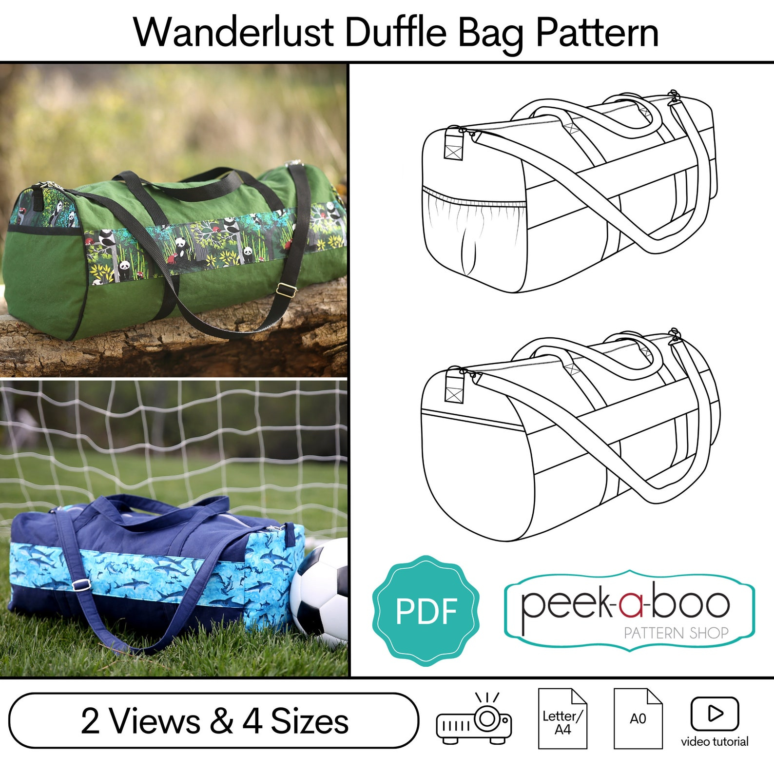 Sew the perfect travel bag with these easy duffel patterns - I Can Sew This