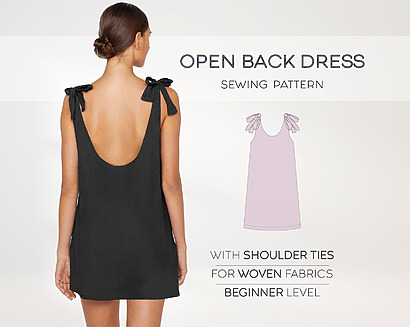 Open back dress by PatternGardens