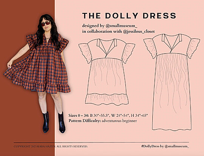 Dolly dress by SmallMuseumSewing