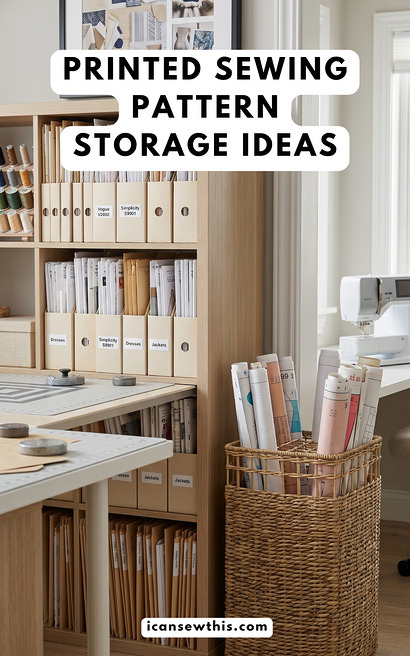 Printed sewing pattern storage ideas for beginners and seasoned sewists