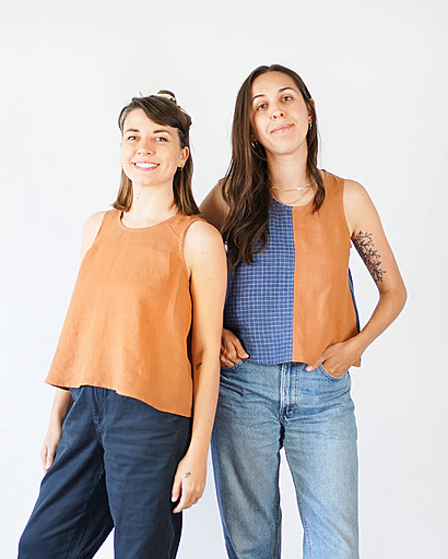Peplum Split Tank by MatchyMatchySewing