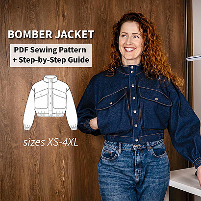 UGNIS Bomber Jacket by Gobere Patterns