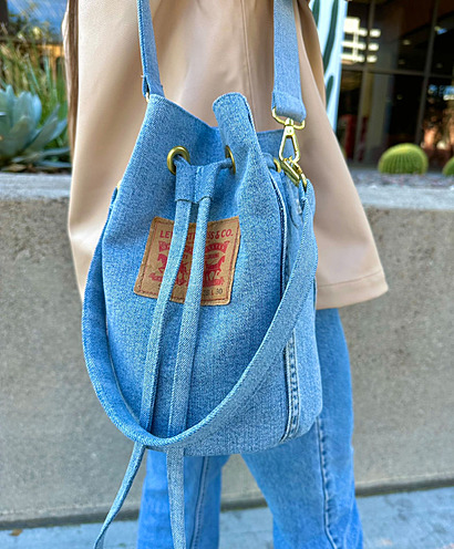 Bucket bag sewing pattern by Shopluluisa