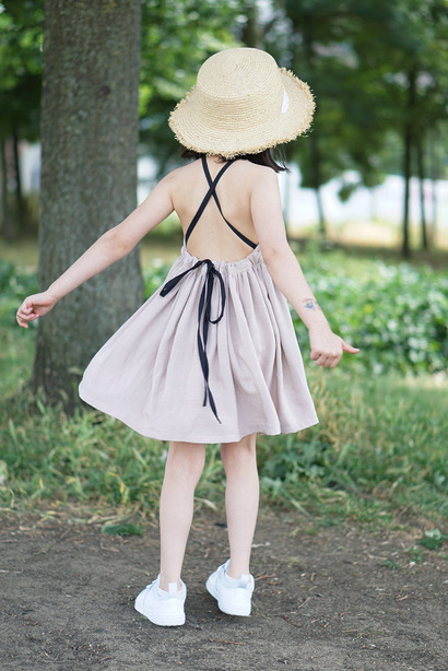 Crisscross Back Summer Dress by Contedefeesstudio