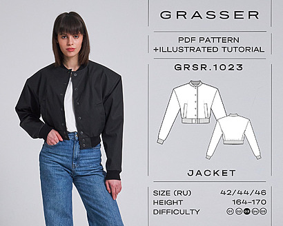 Bomber Jacket Pattern by Grasser Patterns Shop
