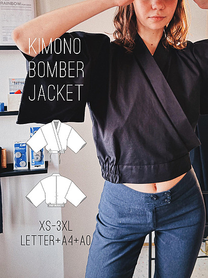 Kimono Bomber Jacket by Layers Clothing Studio