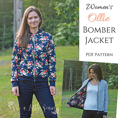 The Women&rsquo;s Ollie Bomber Jacket by Sewalittleseam