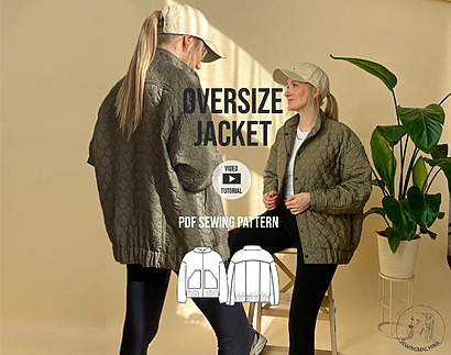 Oversized Bomber Jacket by Sewingmachina