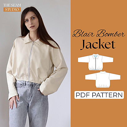 The Blair Bomber Jacket by TheSeamStudio