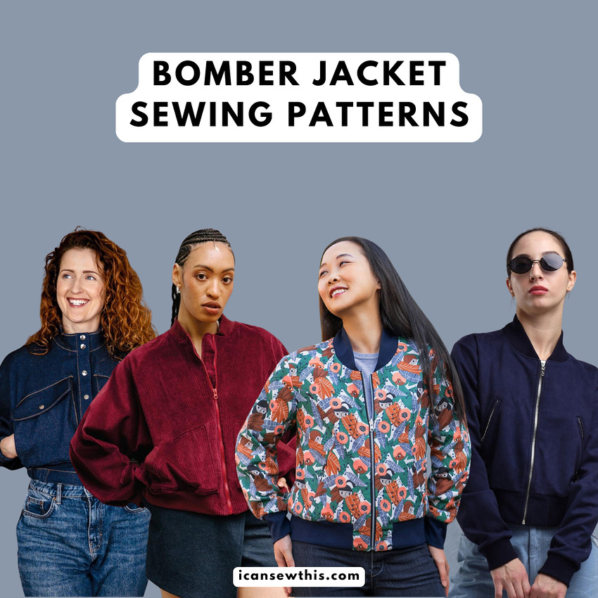 Bomber Jacket PDF Sewing Patterns roundup