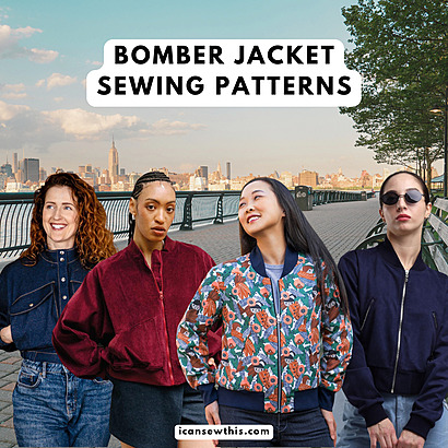 Bomber Jacket PDF Sewing Patterns roundup