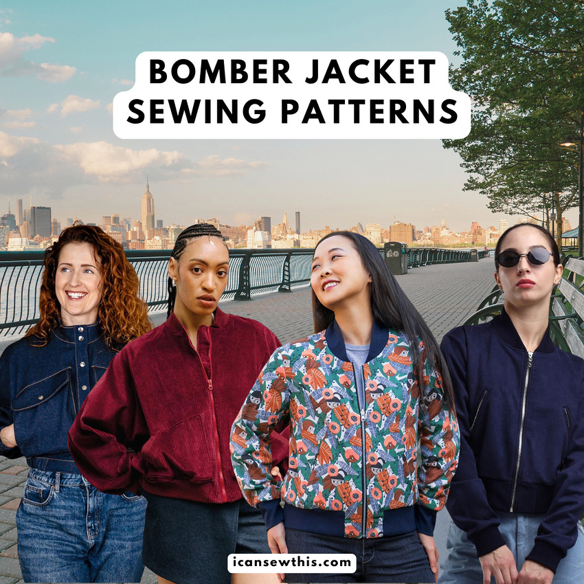 Bomber Jacket PDF Sewing Patterns roundup
