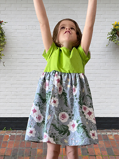 How to sew a gathered dress for girls in 10 simple steps