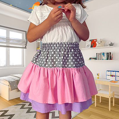 How to make a ruffle skirt for girls - free pattern & tutorial