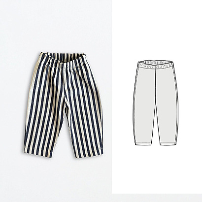 Vagabondstitch Kids Barrel Pants