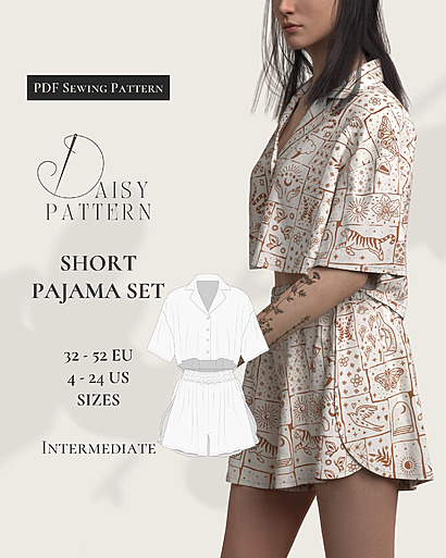 Short Pajama Set Sewing Pattern