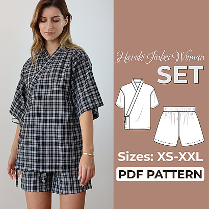 Haruki Jinbei & Ghughu Shorts Set