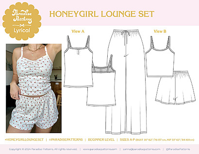 Honeygirl Lounge Set Pattern