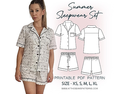Summer Sleepwear Set Pattern