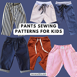 pants and trousers sewing patterns for children
