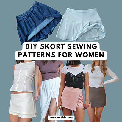 Best skort sewing patterns to make this summer - DIY skort sewing patterns for women: stylish ideas