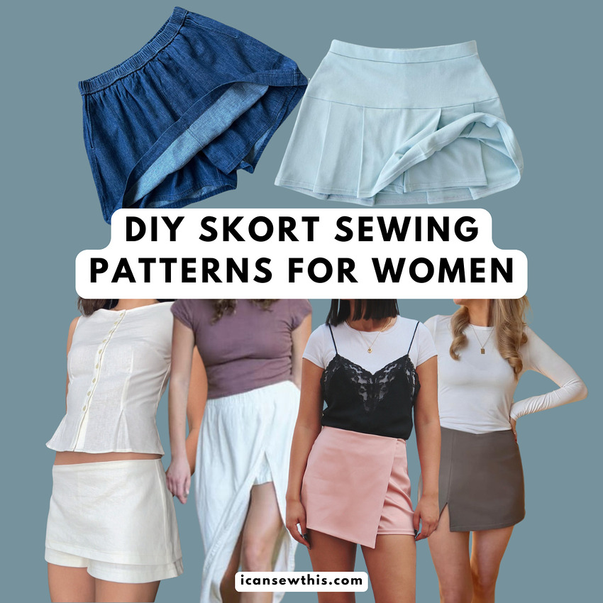 Best skort sewing patterns to make this summer - DIY skort sewing patterns for women: stylish ideas