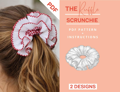 The Statement Ruffle Scrunchie by JULIANA MARTEJEVS