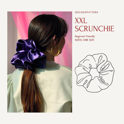 XXL Scrunchie Sewing Pattern by SediSewPattern