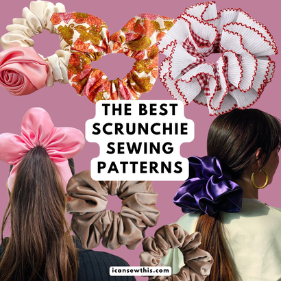 the best scrunchie sewing patterns for all ages