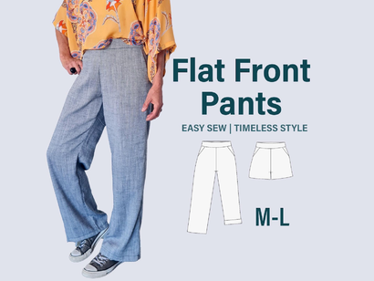 Flat Front Linen Pants & Shorts by aSewingRevival