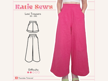 Trousers & Shorts Sewing Pattern by KatieSewss