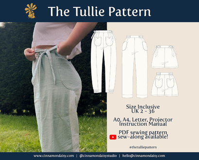 Tullie Trousers and Shorts by CinnamonDaisyStudio