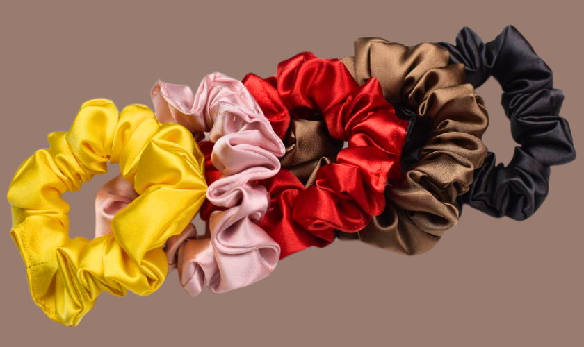 learn how to sew satin scrunchies