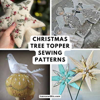 Christmas tree topper sewing patterns you can make this weekend