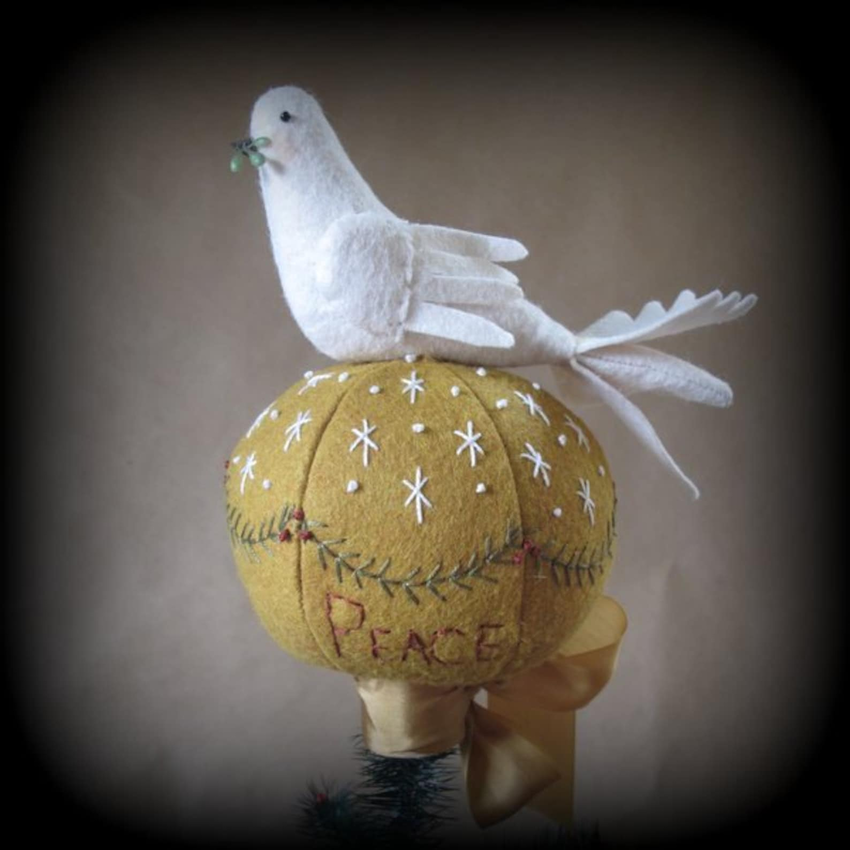 Peace On Earth Dove Topper by cheswickcompany