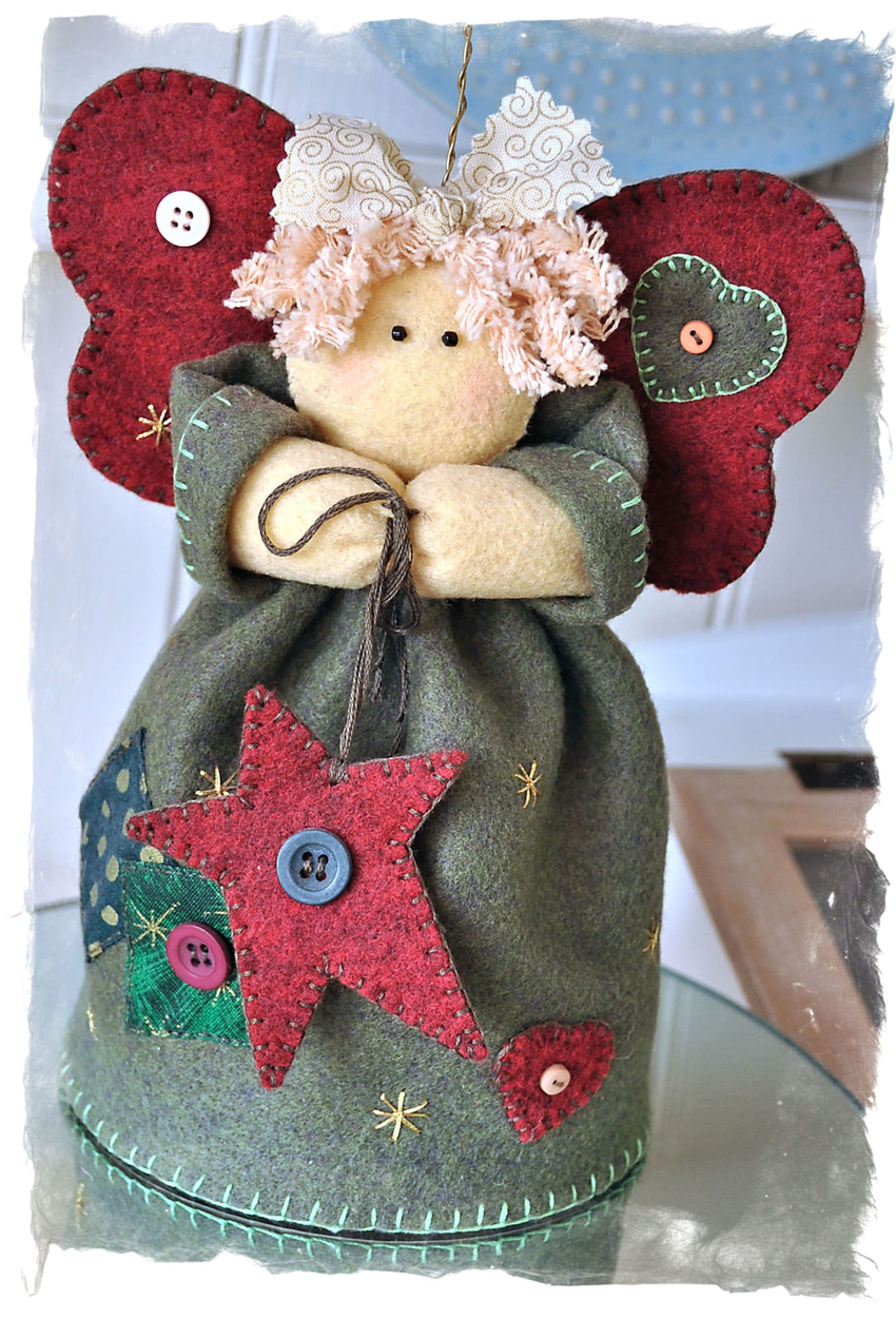 Angelica Tree Top Angel by RaggyDollsSupplies