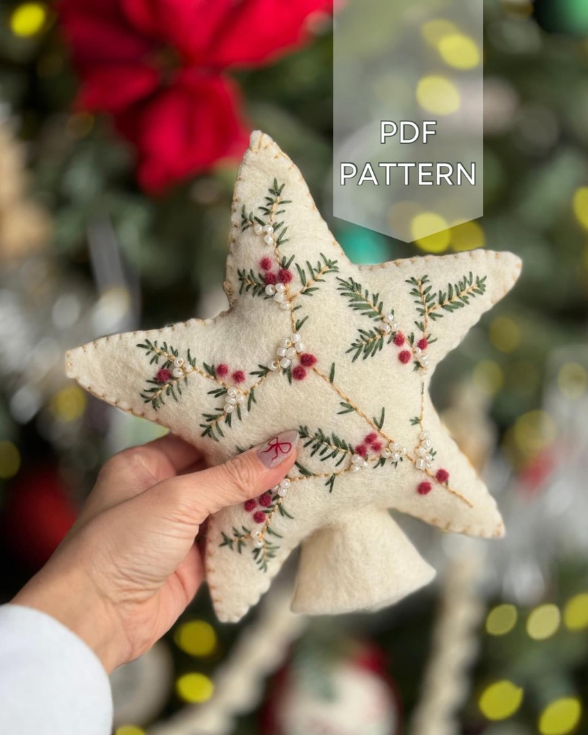 Heirloom Wool Felt Star by ForeverHomeCreative